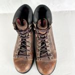 CE Schmidt Womens Leather Work Boots Size 9 Brown Lace Up Photo 5
