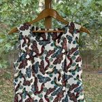 Talbots Women's Butterfly Novelty Print Sleeveless Dress Size 8 Photo 3