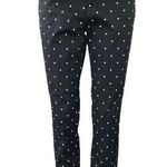 Old Navy NEW Pixie Women's Black Polka Dot Skinny Slim Fit Trousers Pants Sz 8 Photo 0