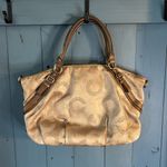 Coach Gold and Brown Tote Bag - Madison Photo 1