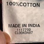 Eshakti  Black Cotton Dress Embroidered Oak Leaf Acorn Midi Fall Folk Boho Size 6 Photo 7