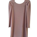 ZARA Woman Light Pink Long Sleeve Sheath Dress Size L Puff Sleeves Button Accent Photo 0