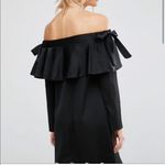 ASOS  black off shoulder mini dress Photo 3