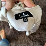 Lulus  satin cowl neck low back champagne pink spaghetti strap midi dress size xs Photo 7