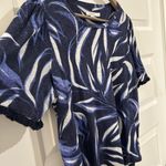  Blue Linen Top Size M US Chicos 1 Photo 5