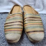 Crown Vintage Women Shoes Size 9 M Slip on Slides Neutral Multicolor Casual Photo 1