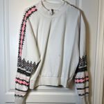 Pilcro Anthropologie Embroidered White Aztec Tribal Sleeves Size XL #2605 Photo 0