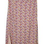 Arula Colorful Floral Print Midi Skirt Size XL Arula Floral Skirt Yellow Photo 0