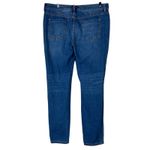 JustFab Distressed Skinny Jeans Womens 29 Medium Wash Rigid Festival Skater Blue Photo 3