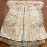 Shin Choi Skirt Set Lace Floral Midi Cottagecore Pleated Cotton Cream EUC Sz 4 Photo 14