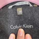 Calvin Klein  Grey Wool Pea Coat Womens 8 Classic Preppy Fall Warm Academia Photo 7