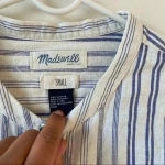 Made for life Madewell Long Sleeve Button Front Striped Blouse Photo 5