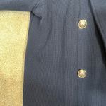 River Island Navy Blue 100% Cotton Blazer Jacket Size 8 Photo 2