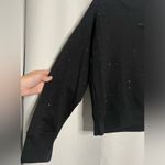 DKNY  Sport Black Rhinestone Crewneck Sweatshirt XS Photo 7