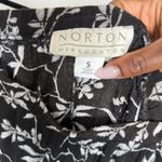 Vintage Black and Gray Floral Skirt Size S Photo 2