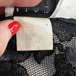 Vtg M Medium Lace Top Y2K 90s Goth Grunge Whimsigoth Festival Long Sleeve Michi Black Photo 5