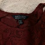 American Eagle Soft & Sexy Maroon Crop Top Photo 2