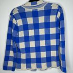  By Anthropologie Plaid Sweater Blue Blazer Size Small Photo 8