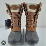 Khombu Womens  COZY Tan Storm Boot Size 8 M Waterproof Cold Rated Insoles New Photo 1