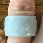 Natural Jade Ring Size 6 Photo 0