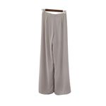 Boohoo High Waist Wide Leg Pants Light Grey Size 4 Photo 1
