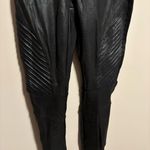Spanx Faux Leather Polyurethane Quilted Moto Leggings- Size Small Photo 4
