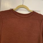 NWT Time & Tru Maternity Size L Brown Ribbed Knit Long Sleeve Maxi Dress Size L Photo 3