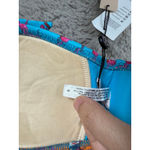 Nanette Lepore NWT  Bikini Top Swimsuit Orange Blue‎ Pink Floral Tie Halter Small Photo 2