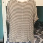 Striped Oversized Flowy Shirt Multi Size L Photo 1