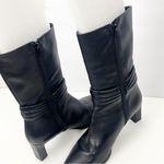 JAVIERA Classic Black Buttery Soft Leather Zipper Closure Point Toe Boots 39 Size 8 Photo 10