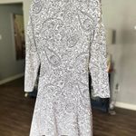 Tory Burch  Black and White Doodle Dress, Women's Size Med. Photo 3