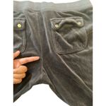 Juicy Couture ‎ Women’s Velour Tracksuit Set Black Hoodie Pants Size L Vintage Photo 8