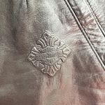 Harley Davidson - Genuine Leather Motorcycle Pants Logo Biker Black Photo 3