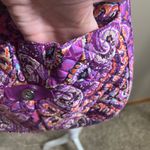 Vera Bradley Iconic Triple Zip Hipster Crossbody Purse Raspberry Medallion. Photo 7