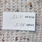 If It Were Me  Waffle Knit Oatmeal Sweater with Speckled Fabric Size XS Photo 2