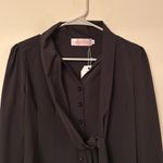 NEW boutique Women’s XL Blingor Black Business Casual Shirt Photo 2