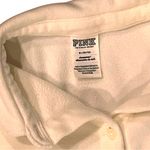 PINK - Victoria's Secret Victoria Secret PINK Polar Fleece Jogger Pajama Set Cream Sz Medium Embroidered Photo 3