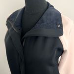 SHAPE Black and Soft Pink Mockneck Full Zip Jacket in Size XS Photo 3