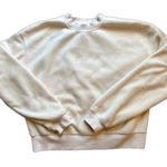 Fabletics NWOT Cream Eco Go-To Crewneck Sweatshirt Medium Photo 0