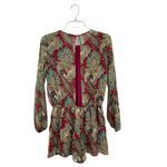 Lucca Couture Lucca Women's Burgundy Long Sleeve Romper Photo 1