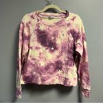 Wildfox Lounge Set Tie Dye Stars in Purple & White Sz S NWT Sweatshirt & Shorts Photo 3