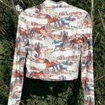 Women’s Horse Crop Top, Western Fashion Brown Photo 5