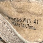 Fly London  Women’s Size 41 10 Tan Gray Yuke Lace Up Wedge Sandals Photo 9