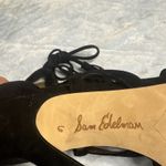 Sam Edelman NWT   Azela Black Suede Tassel Tie Up Gladiator Stiletto Heels Size 6 Photo 3