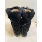 Cristina Italian Leather Faux Fur Winter Boots NWOT Sz 38/7.5 Dog Sled Trim VTG Black Photo 2