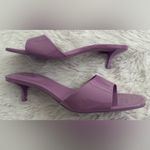 Larroudé‎ Larroude Greta Kitten Heel lilac Mule Patent Leather shoes 10 Photo 2