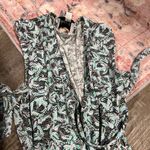 Leota  Finnley Faux Wrap Abstract Bird Print Dress size small Photo 6