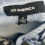 525 America NWT  Blue Leopard Chunky Knit Cardigan Photo 7