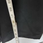 Vintage Silk Black bodycon midi slip dress with bodice ruching and back slit M Size 10 Photo 11