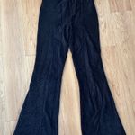 Free People  Black Velvet Flare Pants Photo 0